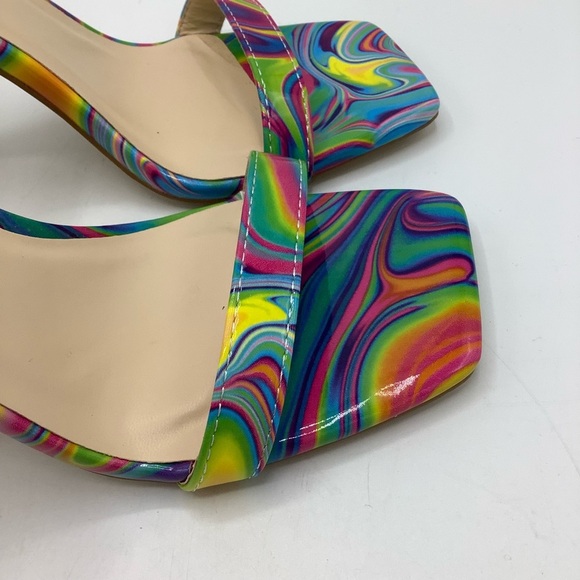 Rouge Helium Rainbow Multicolored Stiletto Heels - Picture 4 of 7
